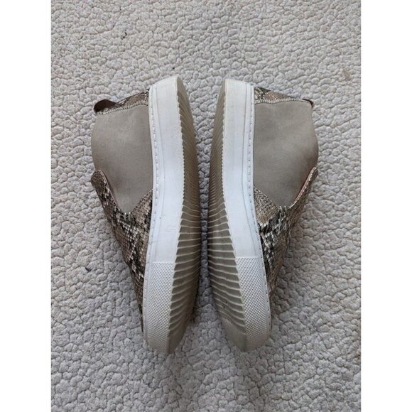 Hey Dude Womens Sneaker Peyton Snake Skin Print Brown / Gold Slip-On 9 - Picture 4 of 8